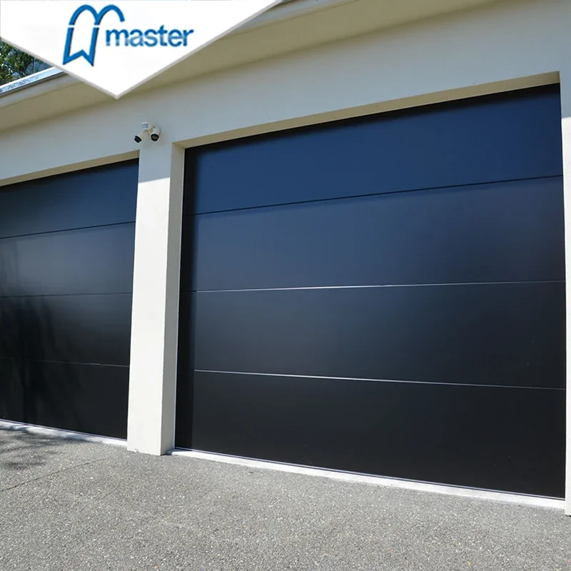 

Master Well Best Sale Customized Automatic Insulated Electric Sectional Double Skin Overhead Foamed Steel Garage Doors For Villa