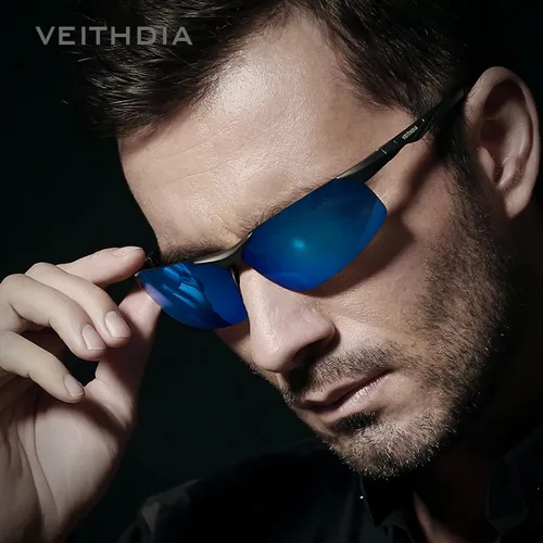 Imagen 2 del producto VEITHDIA, gafas de sol polarizadas VU400 de aluminio para exteriores para hombre, gafas de sol con espejo de visión nocturna, gafas de sol para hombre, gafas 6502