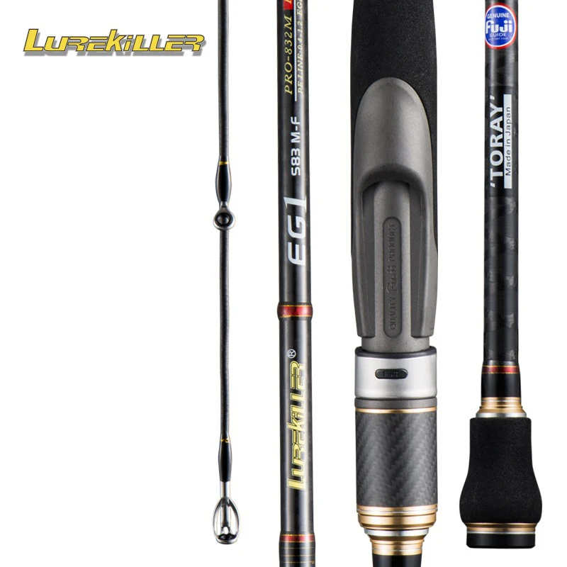 2.28m 2.5m 2.6m Lurekiller Squid Fishing Rods FUJI Accessories Fishing Rod Toray Carbon Fiber Pole Rod