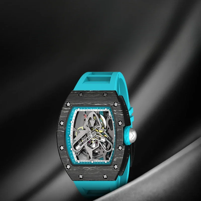 Halloween Carbon Fiber Lone Brave, Men's Sports Fully Automatic Mechanical Movement Watch