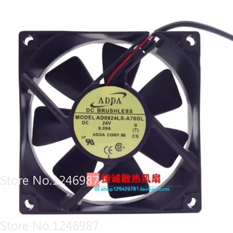 

Новый вентилятор ADDA AD0824LS-A70GL 8025 24V 0.09A 8CM для охлаждения корпуса инвертора 80*80*25 мм