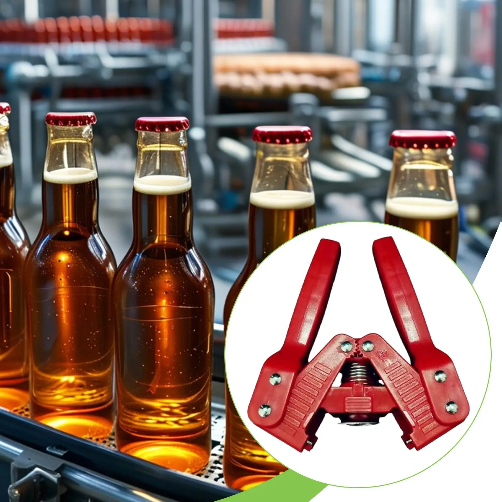 2x Bottle Capper Tools, for Home Brewing, Twin Lever Hand Tools, Beer Bottle Cap Capper Crimper for Lemonade Glass Bottles