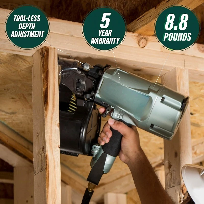 Coil Framing Nailer  Pro Preferred Brand of Pneumatic Nailers 15 Degree Magazine Accepts 2-nch up to 3-1/4-Inch Nails Ideal f