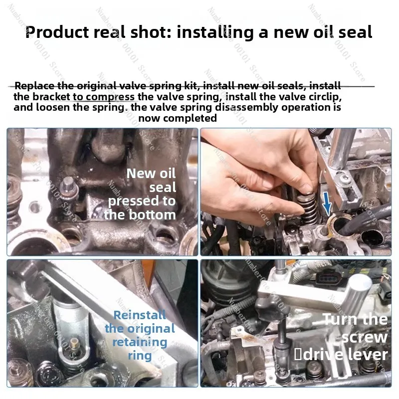 No Cylinder Head Disassembly Valve Seal Remover Installer Tool Kit Universal Engine Oil Burning Repair Tools