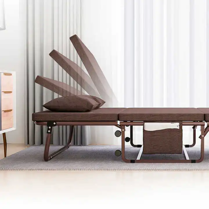 Amazon foreign trade folding bed multifunctional bedroom furniture modern living room sofa backrest folding single bed