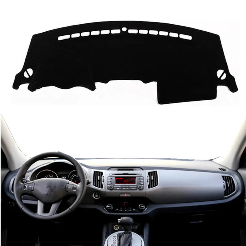 Dashmat For Kia Sportage R 2011-2013 2014 2015 Dashboard Cover Mat Rug Anti-UV Sun Shade Protect Carpet Cushion Car Accessories