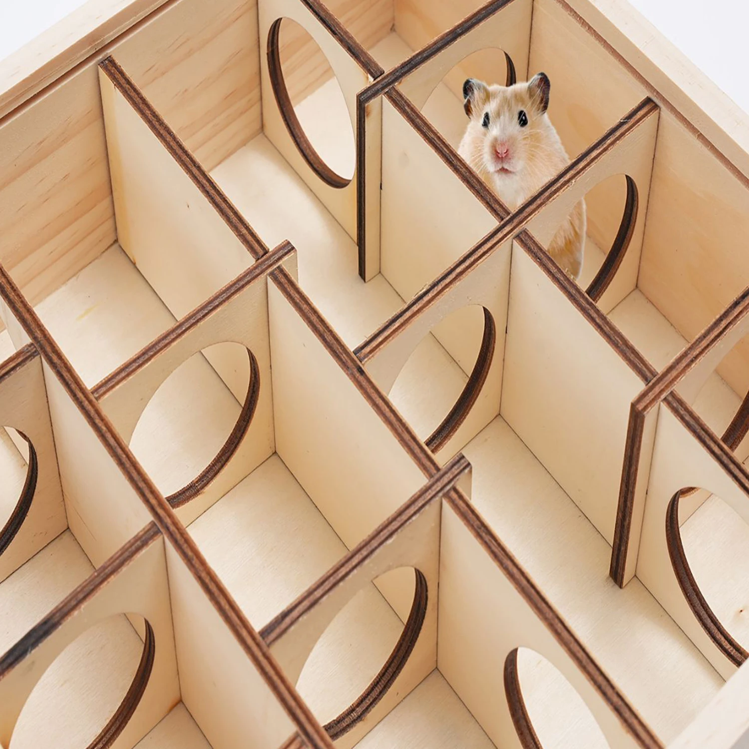 Hamster Cage Golden Wire Bear Toy Cage Special for Creating Scenery and Relieving Boredom Drilling Tunnels Maze To Avoid Nests