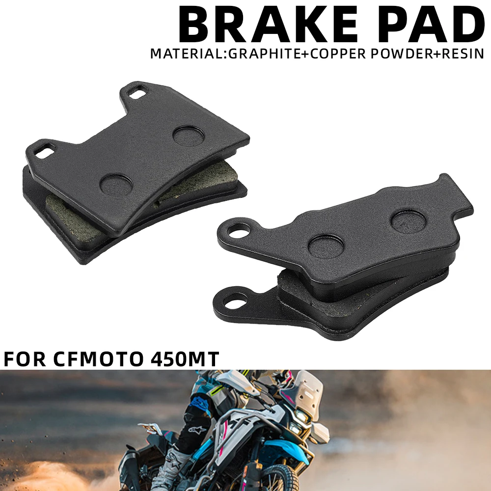 For CFMOTO 450MT Front Brake Pads Rear Pad Disc Brake Pads Add Graphite Motorcycles Accessories ADV Motorcycle Part Durable