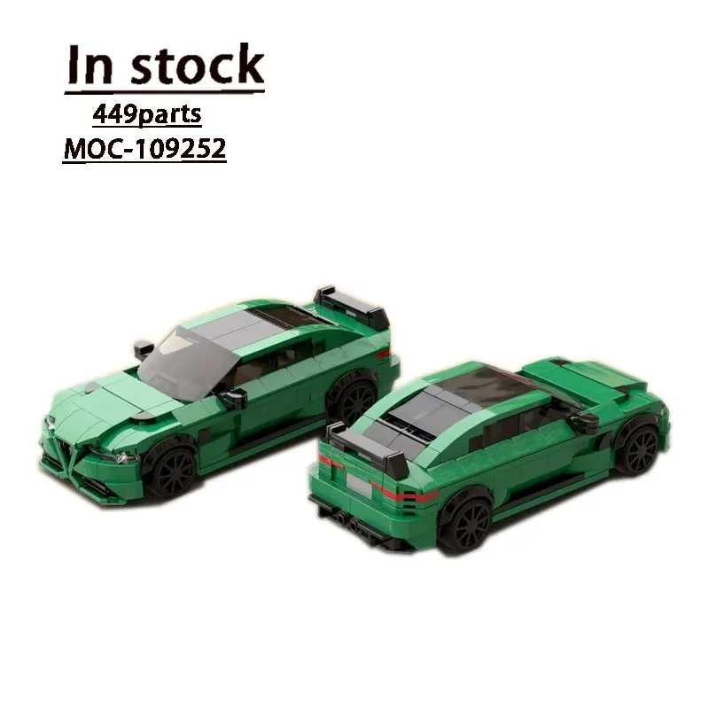 MOC-109252GTAm - Green Supercar Assembly Splicing Building Block Model 449 Building Block Parts  Kids  Birthday  Toy  Gift