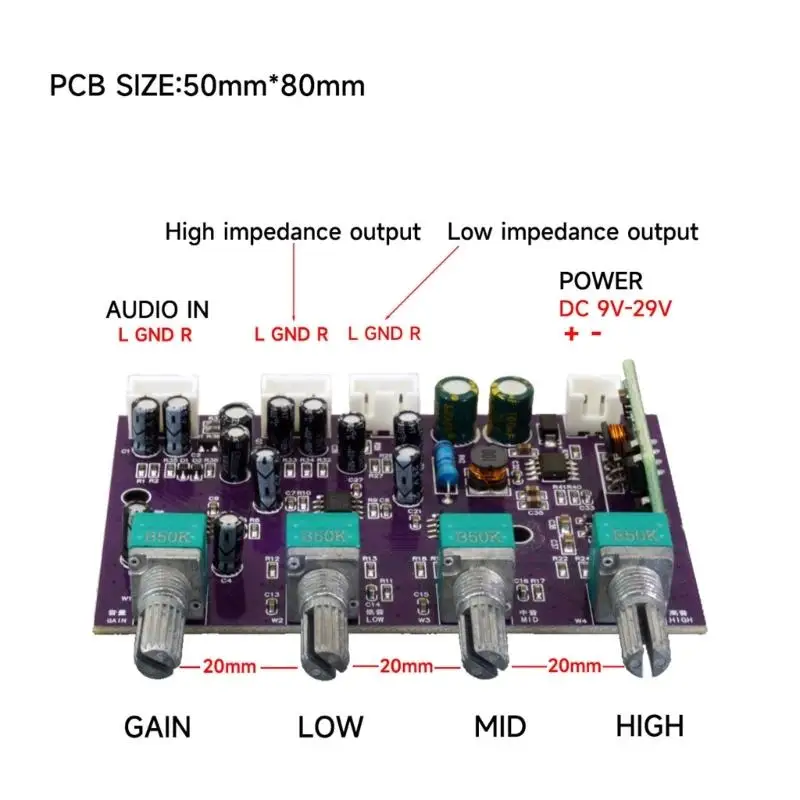 Altavoz R53C HIFI NE5532 PLATO TONO PRE PRETIVO Modificación altavoz Compatible