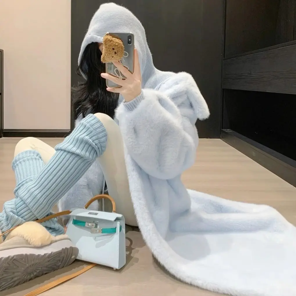 Abrigos envolventes con cuello de piel sintética para mujer, ropa de calle mixta hasta la rodilla, informal, con tirantes cortavientos, bordado Vintage, ajustado Natural, otoño