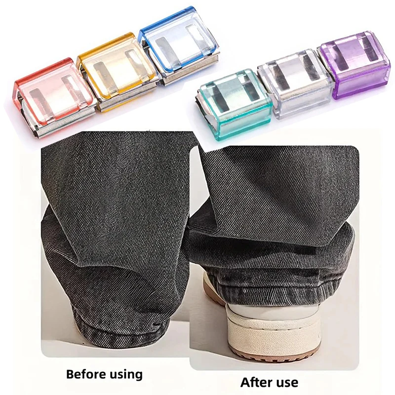 10pcs Adjustable Hem Clips for Pants Sleeves, invisible leg shortening clip, No Slip Clothing Clips for Instant Shortening