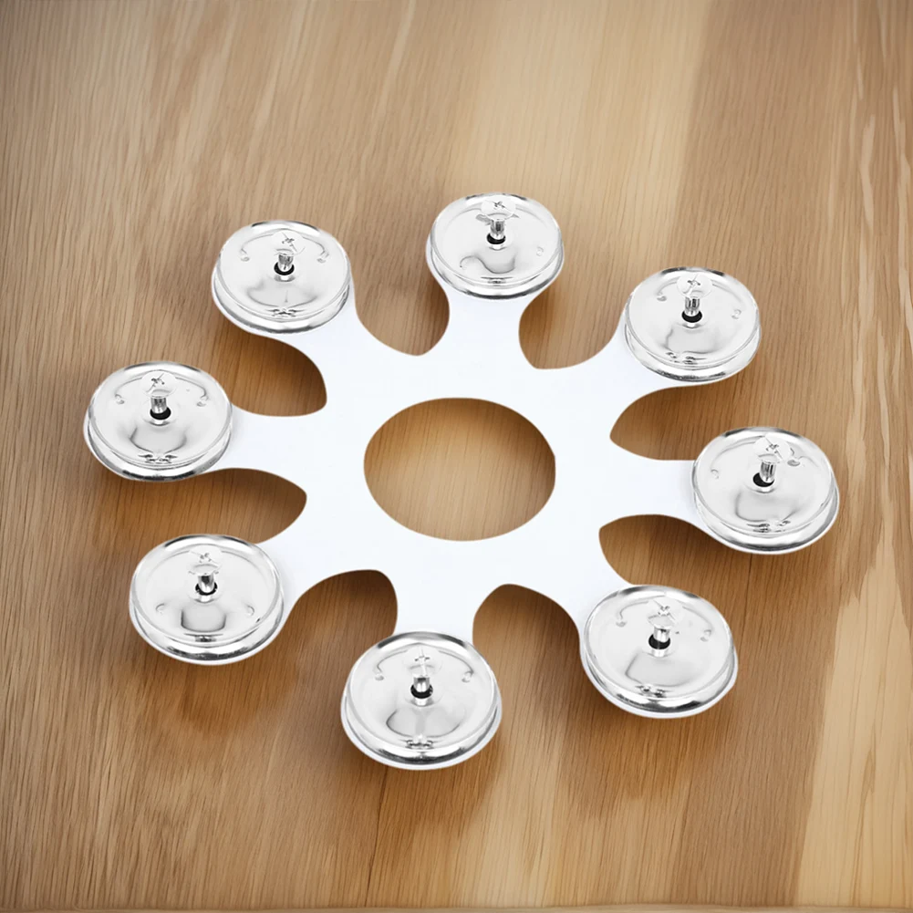 8 طبول حلقة ارتداء مقاومة الدف مرحبا قبعة الفولاذ المقاوم للصدأ الصنج مرحبا قبعة جرس قرع أجزاء الأدوات