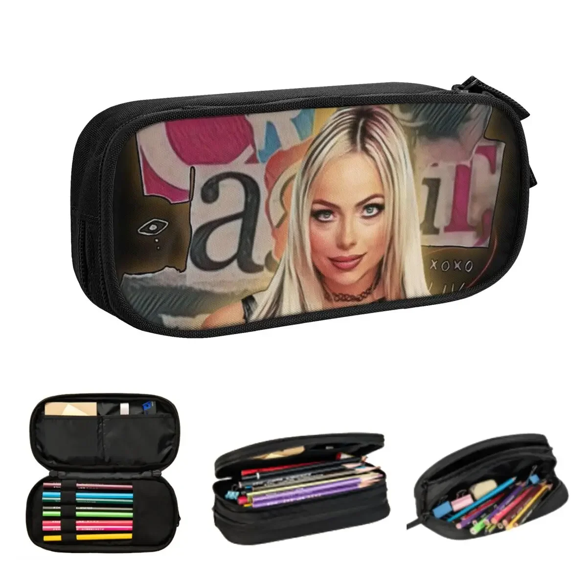 

Пеналы Liv Morgan для школьников, школьная коробка для ручек, сумка для карандашей, большая сумка для хранения карандашей, канцелярские принадлежности