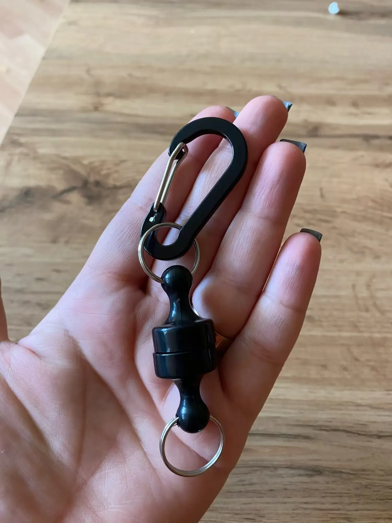 2pcs Fishing Hanging Buckle Magnetic Buckle Fast Hanging Buckle Wireless Lost Rope Metal Strong Magnetic Force Mountaineering