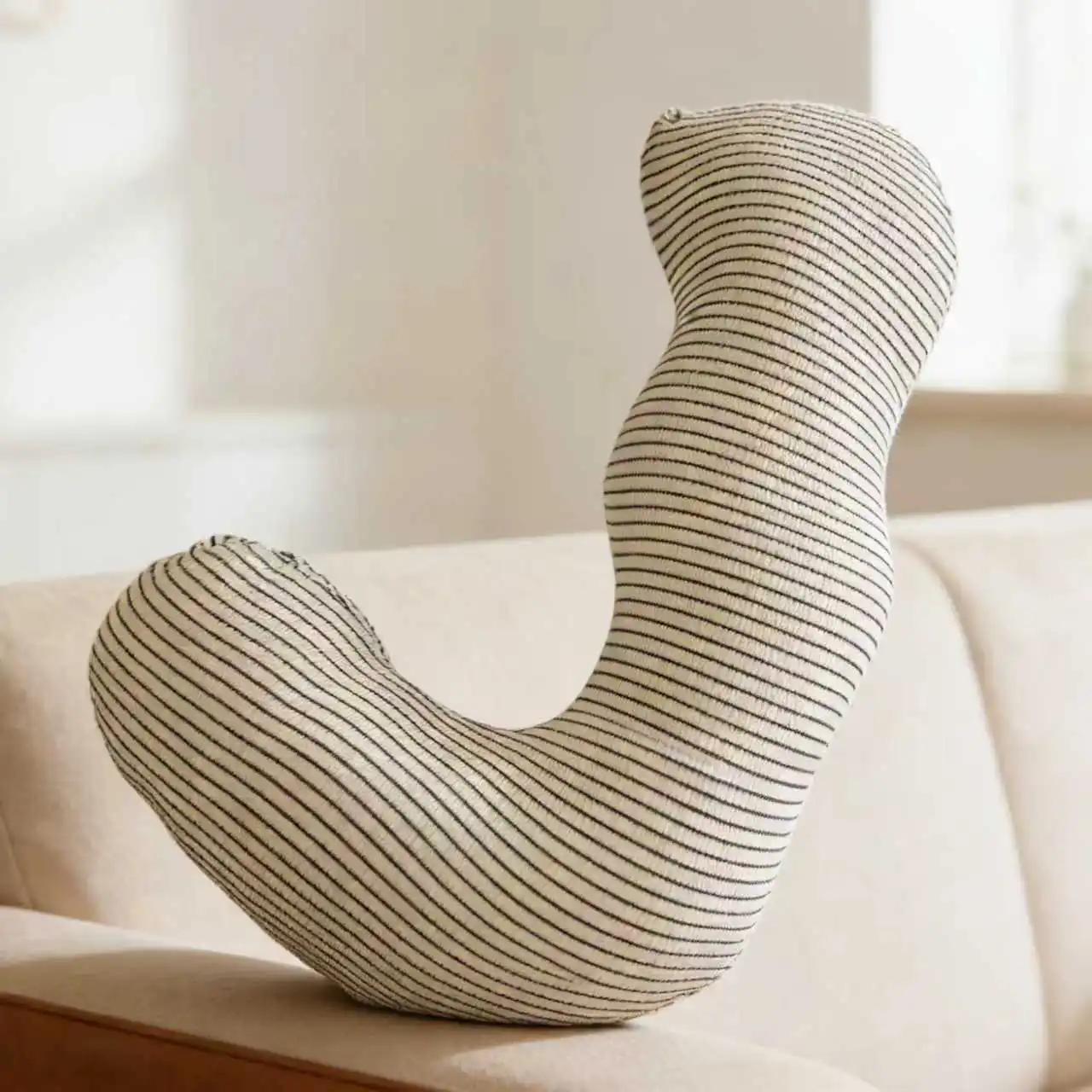 

Мягкая вязаная многофункциональная подушка для сна на боку, дышащая подушка для поддержки шеи, поясницы и ног, комфортная подушка для поясницы для дома и офиса