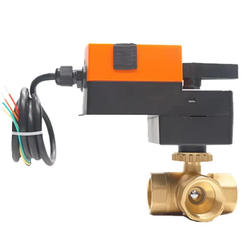 

large Torque Motorized Control Ball Valves 24V Motor Driver Valve Electric Actuator 0-10v 4-20mA Proportional Ball Valve