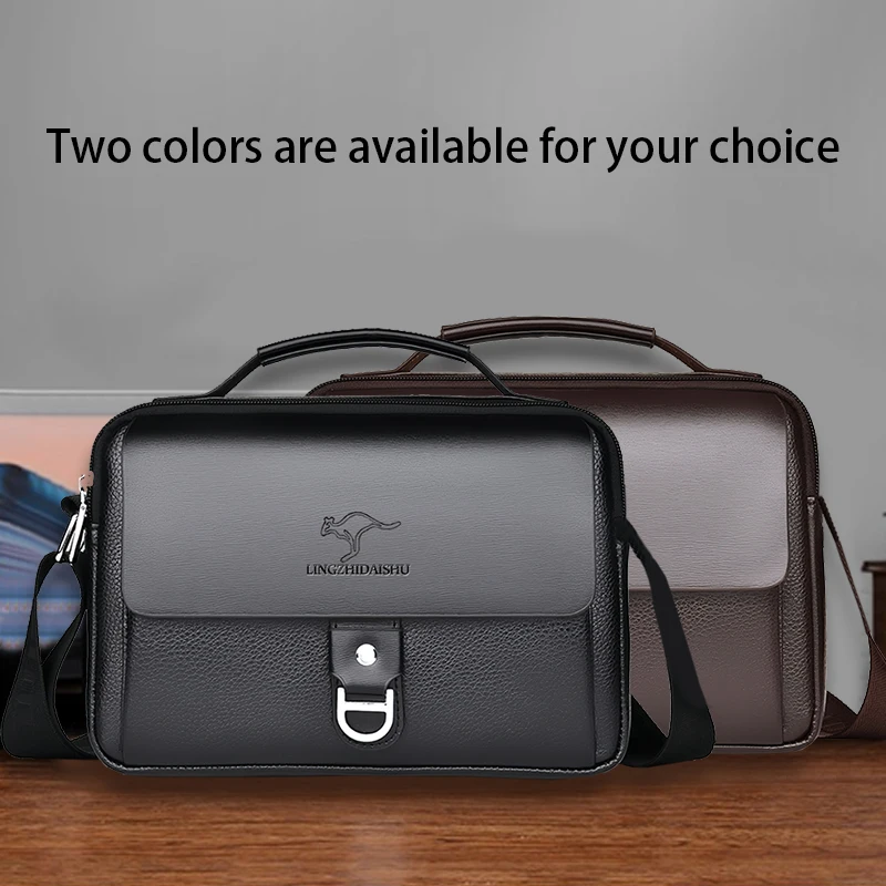 กระเป๋าธุรกิจสองสี ทนทานต่อการ - Leather Work Bag Men บทวิจารณ์และราคา