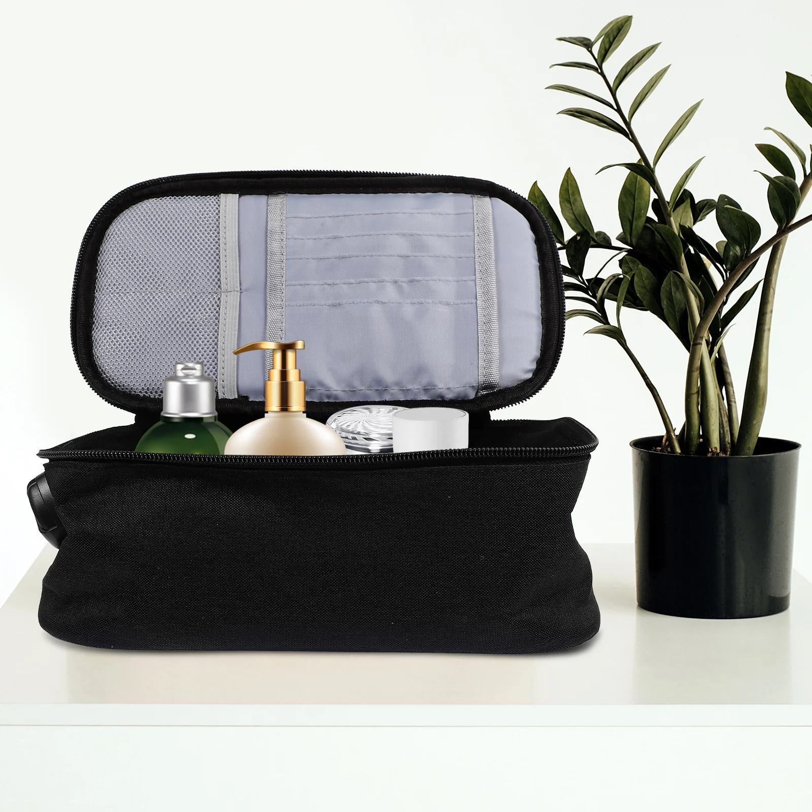Travel Storage Bag Portable Makeup ganizer Case Blue Multi Compartment Lockable Women Girls Health Monitoring Accessories