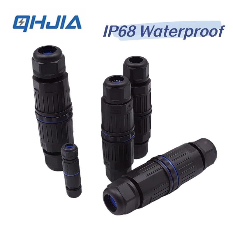 Quick Install IP68 Waterproof Electrical Connector, 2/3/4/5 Pin,Fast Wiring Cable Connection,Screw Terminal Block