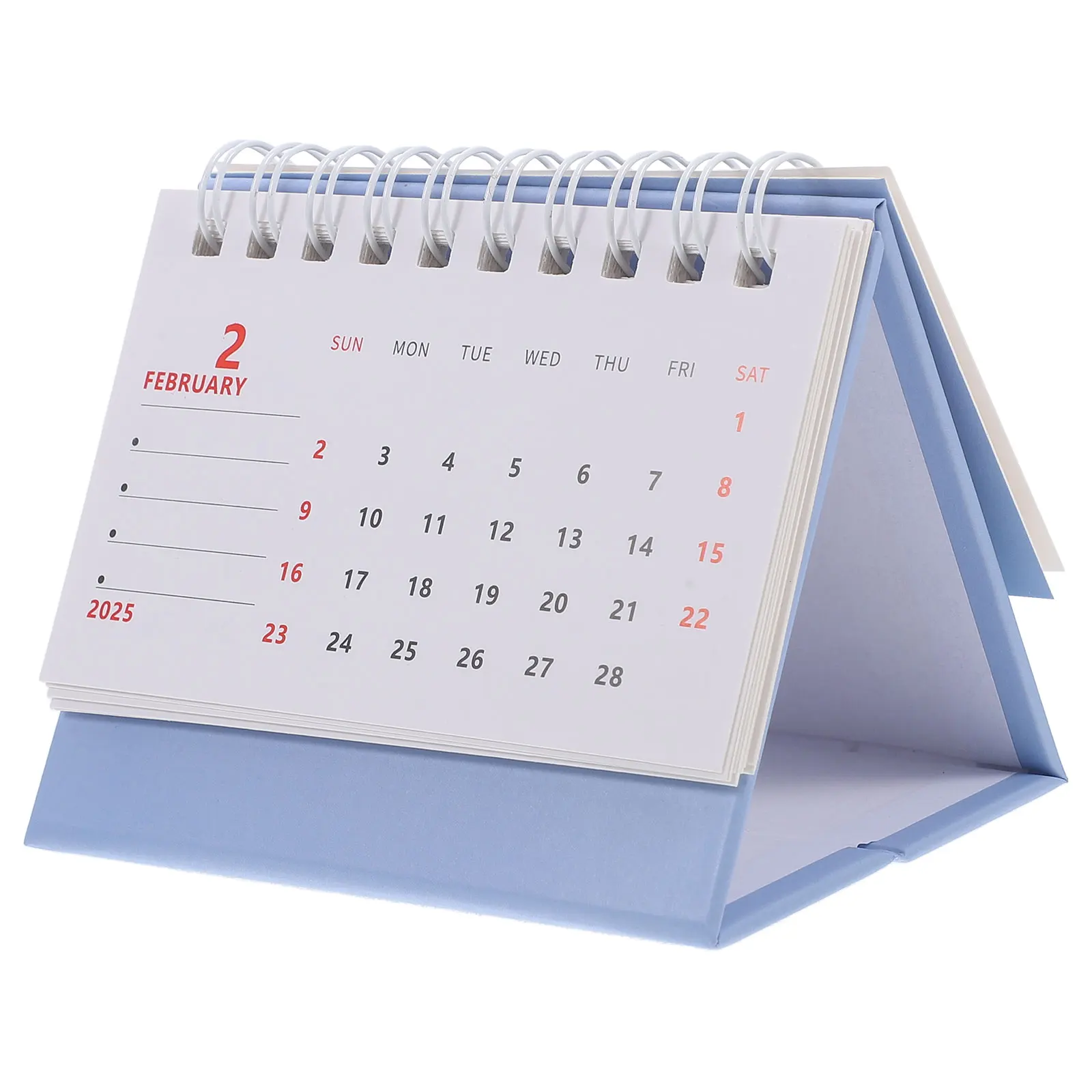 Standing Desktop Calendar, Bloco de notas simples, uso diário, doméstico, decorativo, mensal, Home Supply, 2025