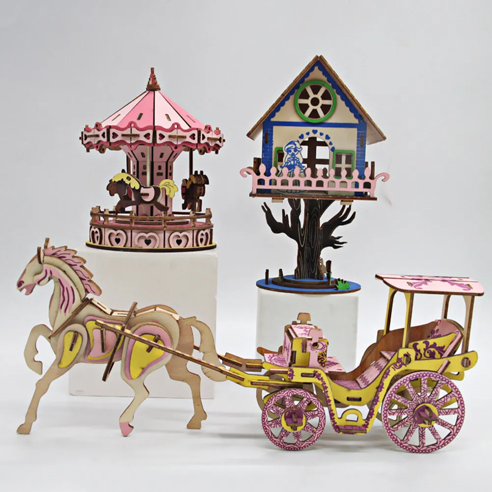 

Набор 3D-пазлов из дерева «Карета»: высококачественный конструктор для самостоятельной сборки, развивающий творческие способности и воображение. Идеальный подарок для детей и взрослых.