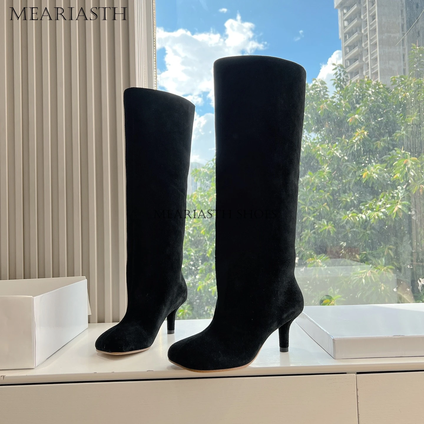 2025 sexy mulheres plataforma tornozelo botas de couro genuíno outono inverno botas com zíper 6.5cm cunha salto apontou toe sapatos pretos 35-40