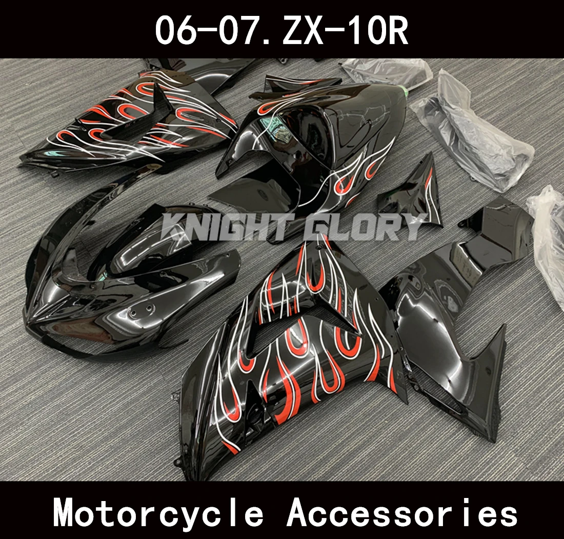 Applicable to the ZX-10R models of 2006 2007 This plastic motorcycle cover molding fairings kits Motorcycle Fairing