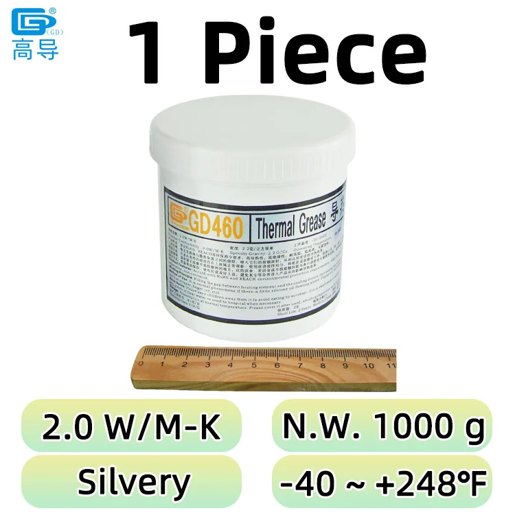 GD900 GD007 GD-2 Koelpasta Nettogewicht 1000g voor CPU GPU LED PS5 Printer Koeling Koeler Pasta Gips Koellichaam Compound CN