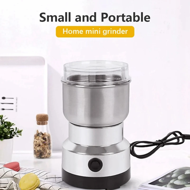 

Electric Bean Grinder Dry Grinder Portable Coffee Bean Beater For Coffee Powder Machine US Plug