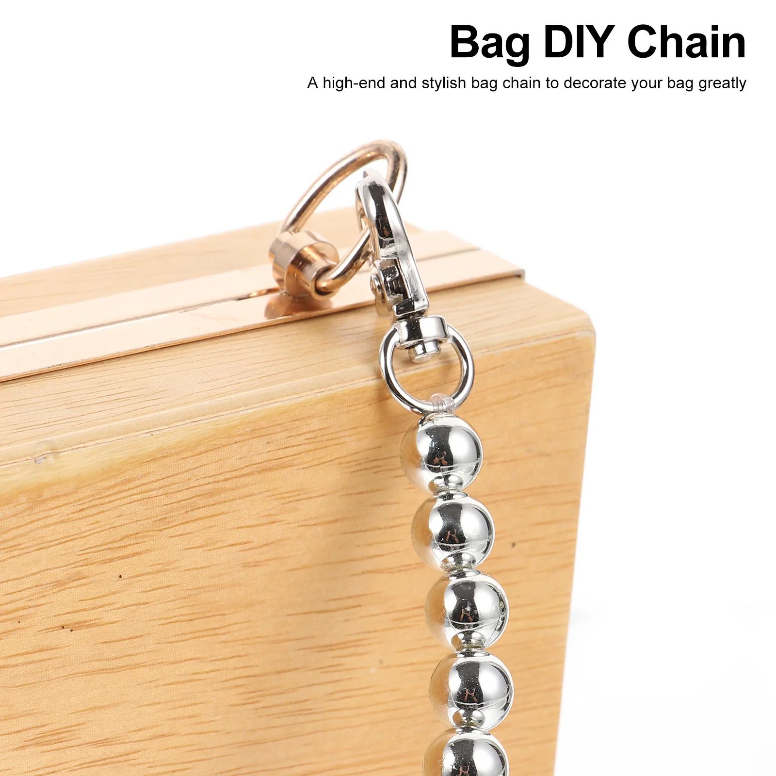 여성 가방용 우아한 숄더 체인 스트랩 1개, 가볍고 튼튼하며 교체 가능한 패션 가방 체인 장식 액세서리, 트렌디한 룩