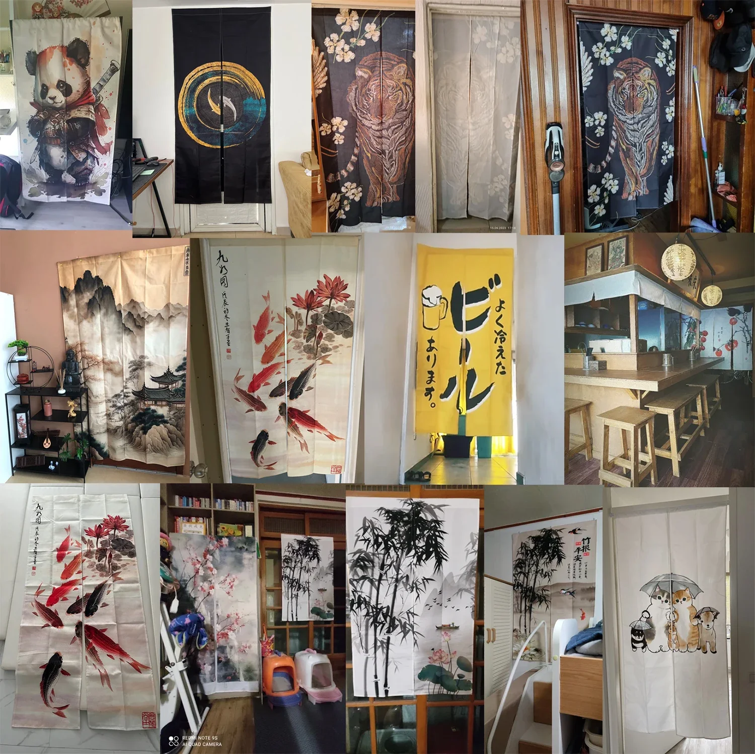 Japanese Noren Door Curtain Lu - огляд і ціна Noren Curtain Doorway