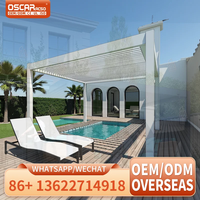 Outdoor Free standing Aluminum Sunroom Kits with 1 year Warranty for Patio Winter Garden Solarium pergola
