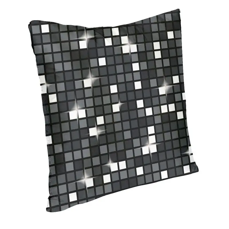 Luxury Black Diamond Disco Ball Glitter Sofa Cushion Cover Soft Pillow Case Decoration Pillowcase