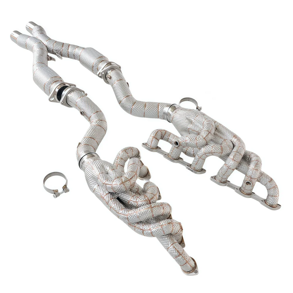 High-performance Stainless Steel Insulated Manifold Exhaust Pipe for Ferrari Enzo 6.0l 2002-2009 Downpipe Front Pipe Power boost
