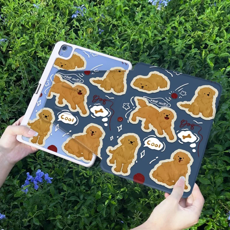 Funda para perro Golden Retriever Tablet 7 8 9th 10,2 Funda Pro 11 2020 Ipad 5th 6th Generación Funda para Ipad 10.a generación Pro 11