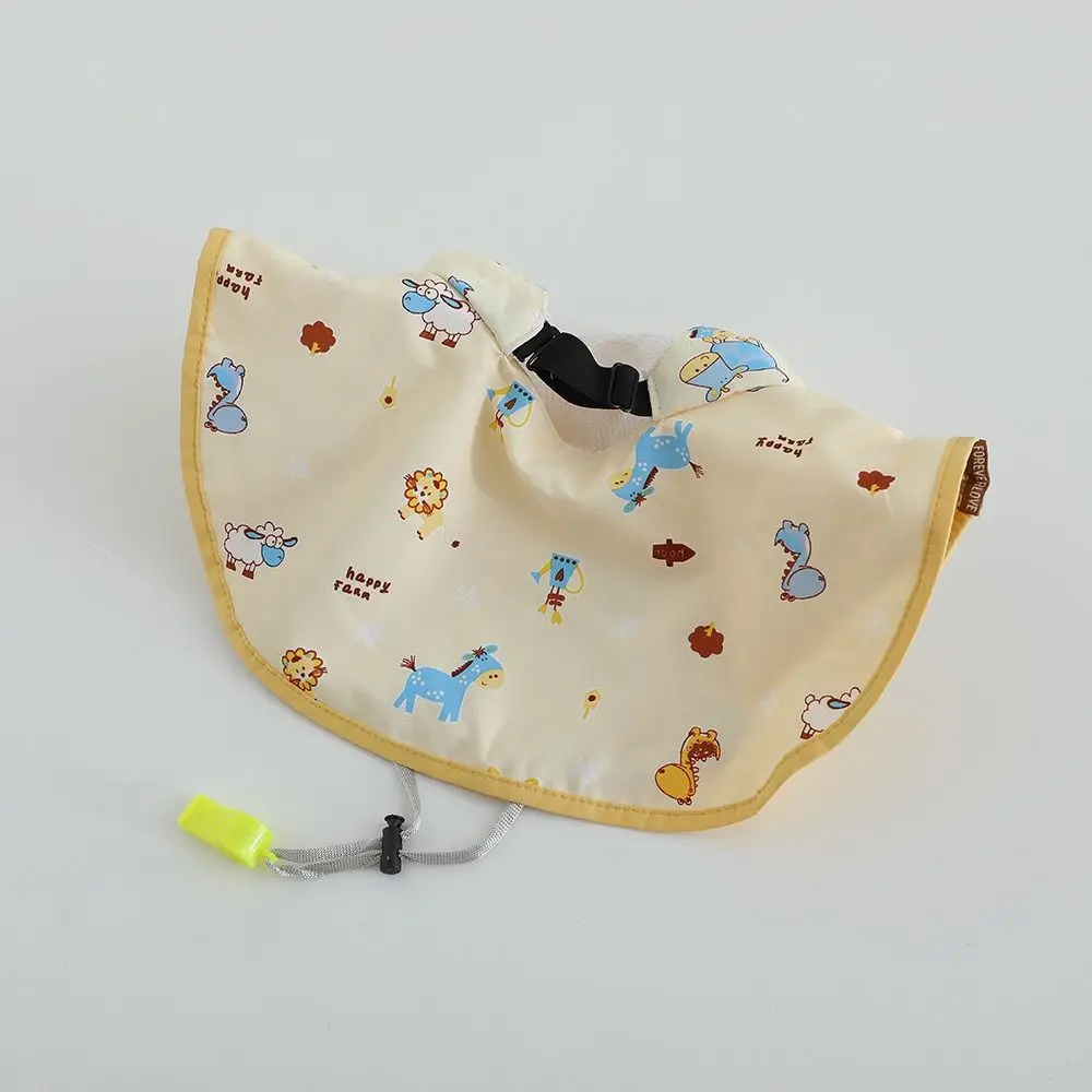 قبعة دلو مطبوعة برسوم كرتونية لطيفة، قبعة شمسية فارغة قابلة للتنفس مع صافرة للحماية من الأشعة فوق البنفسجية، قبعة شال للشاطئ #5