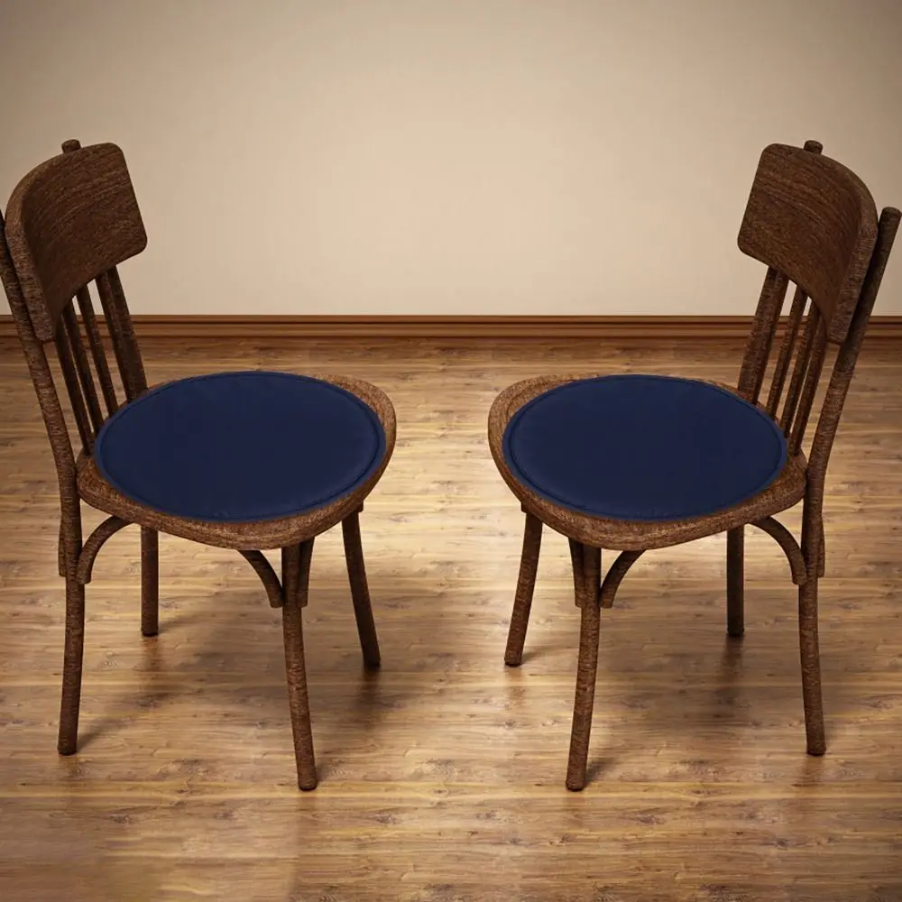 Soft Sponge Round Chair Pad Solid Color Washable Chair Cushion Anti Fouling Circular Stool Cushion Home