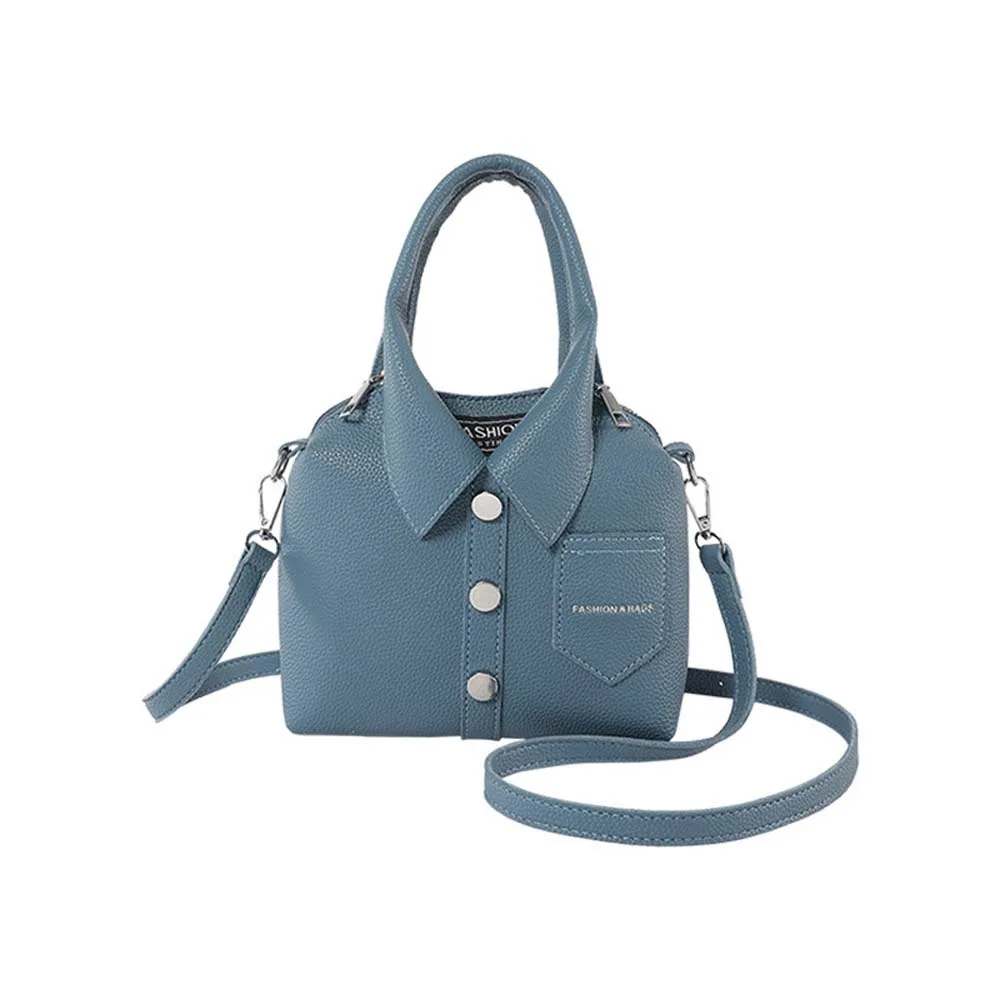 

Elegant Clothes Shaped Crossbody Bag Korean Style PU Leather Square Compact Shoulder Bag Creative High Quality Women Handbag