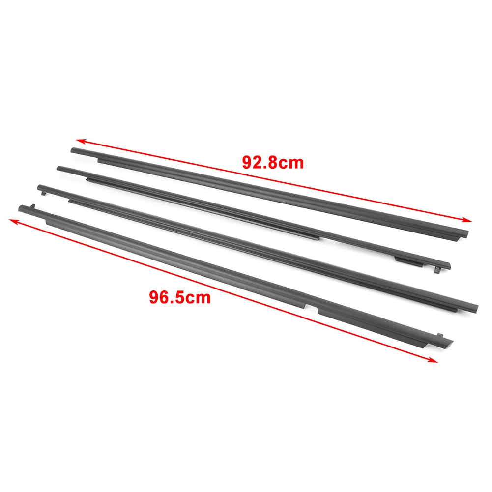 4PCS Genuine Car Weather Strip Moulding Trim Door Belt For Toyota Land Cruise Prado 2010 2011 2012 2013 2014 2015 2016 2017 2018