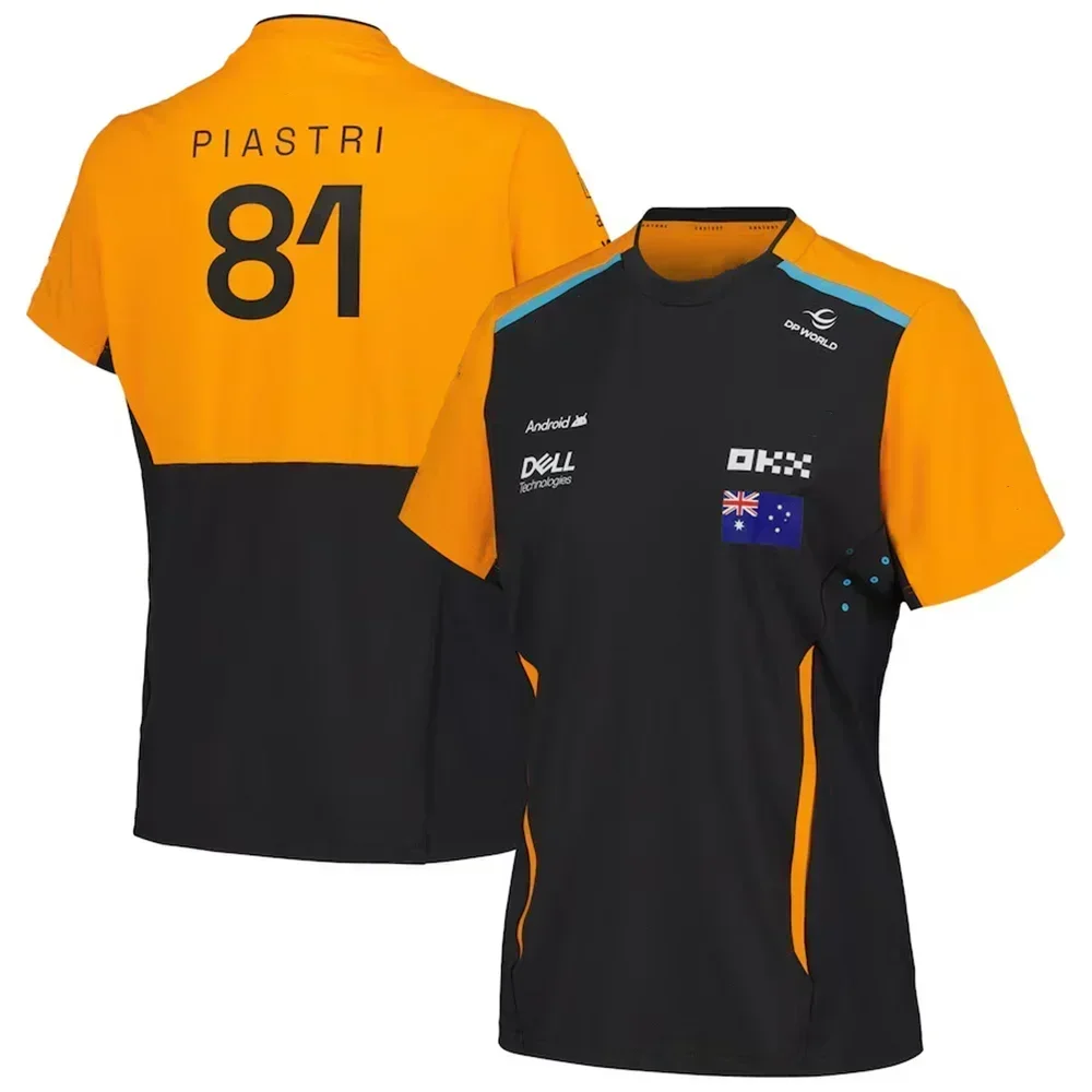 2025 new racing T-shirt racing suit outdoor sports adult and women's training suit short sleeved plus size 6XL image 5