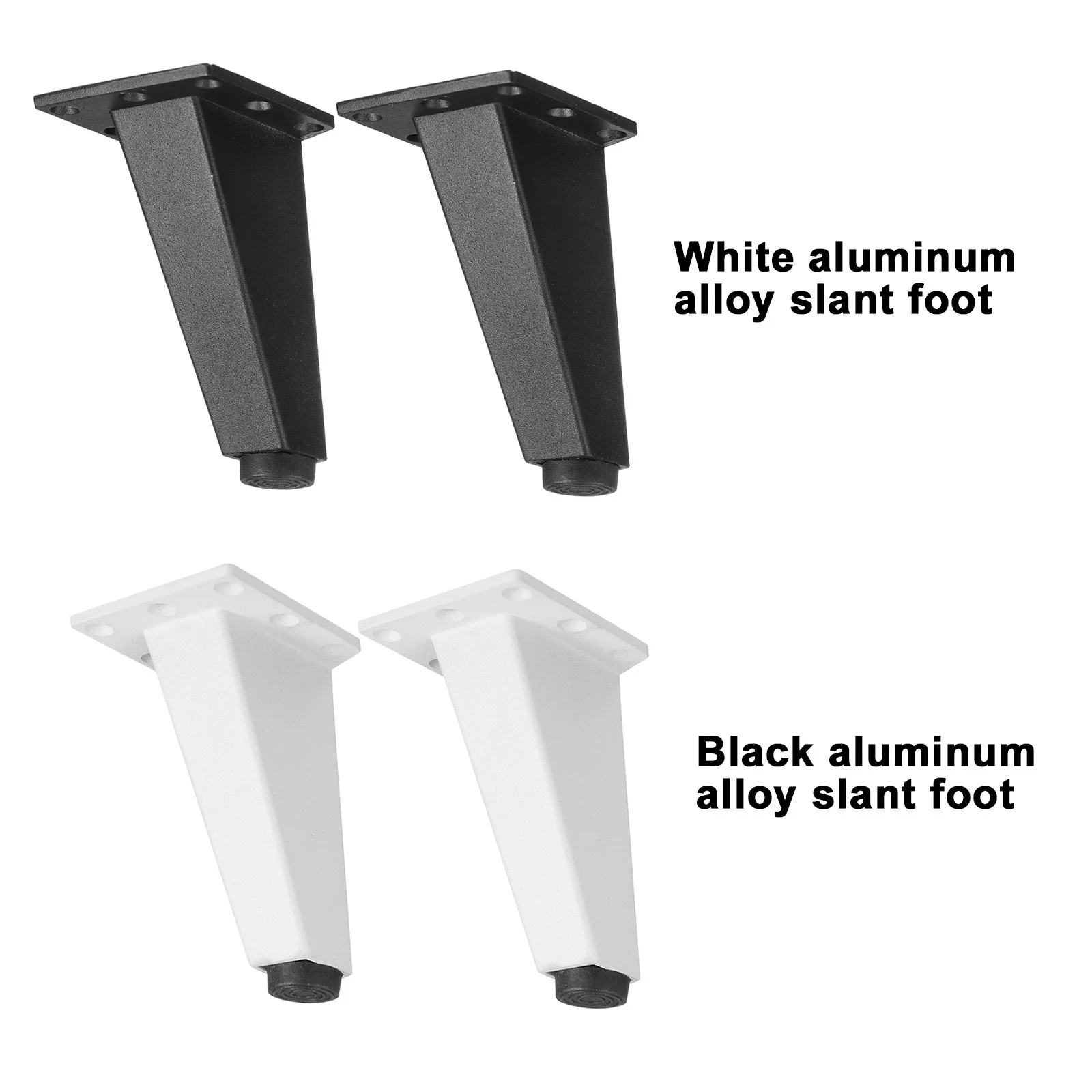 

4pcs Aluminum Alloy Feet Strong Load Capacity Easy Install For Bathroom Cabinet Cabinet Tea Table Furniture Legs Sofa Support