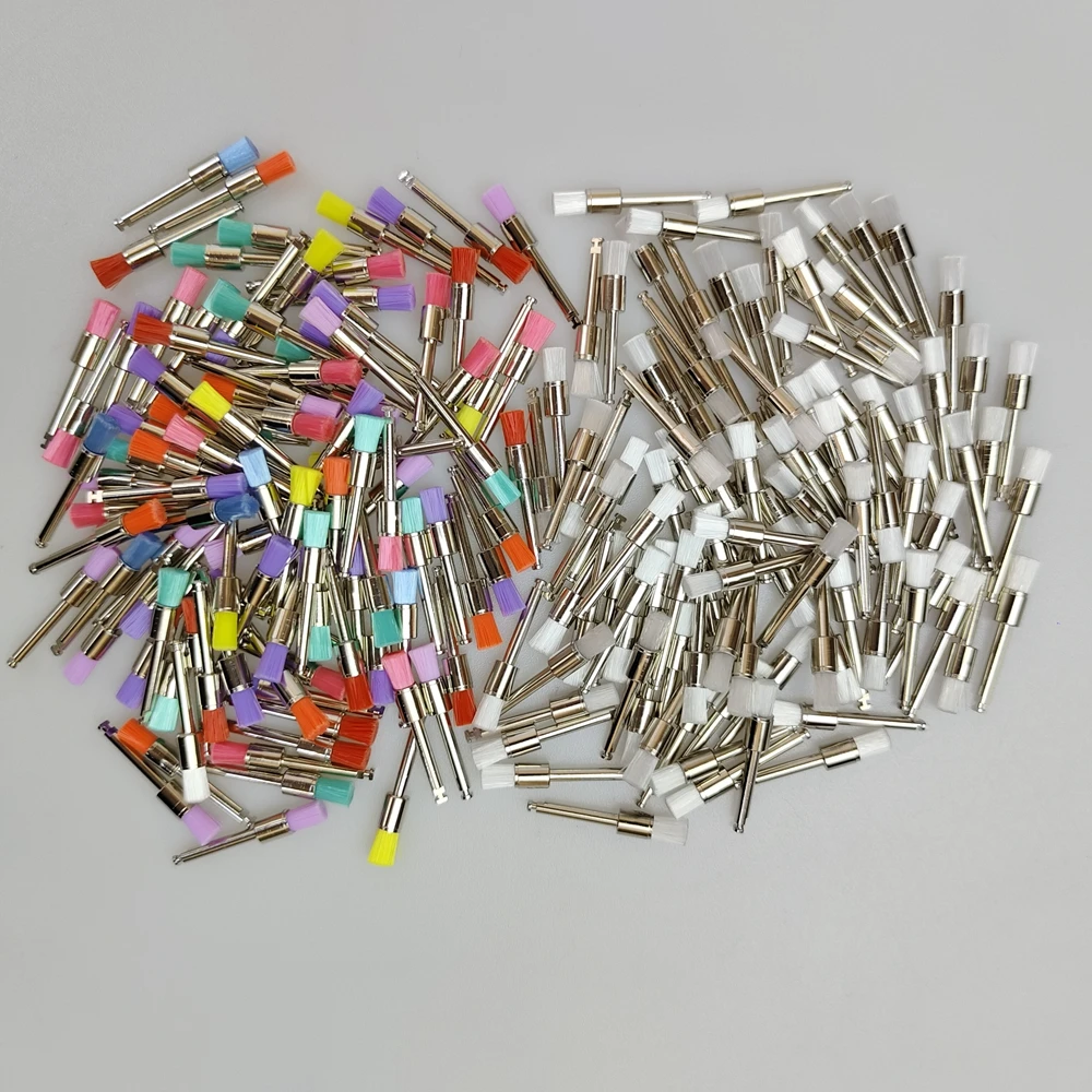 100Pcs Dental Polishing Brush 2.35mm Prophy Cup Care Nylon Colorful Bristles Gifts Teeth Whitening Brushes Dentistry Tools