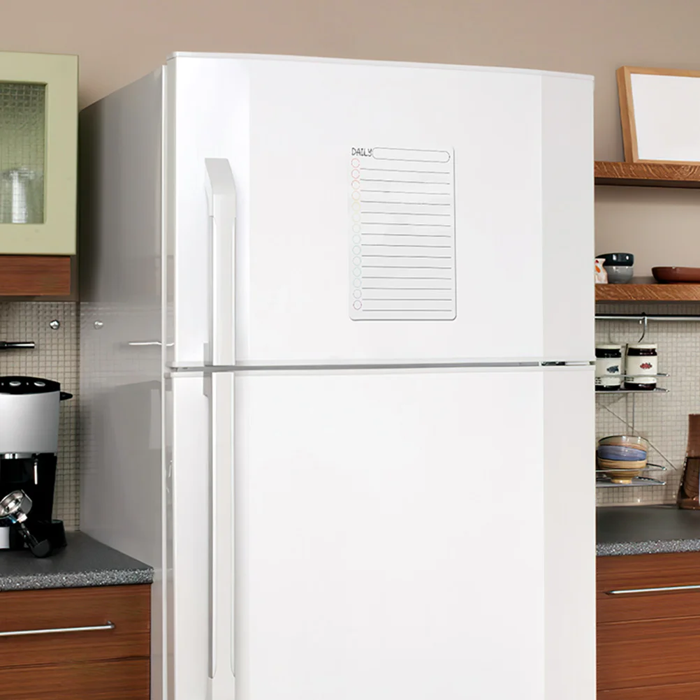 

3Pcs Magnetic Plan Board Erasable Whiteboard Transparent Acrylic Fridge Schedule Planner Dry Erase Board for Office Home Kitchen