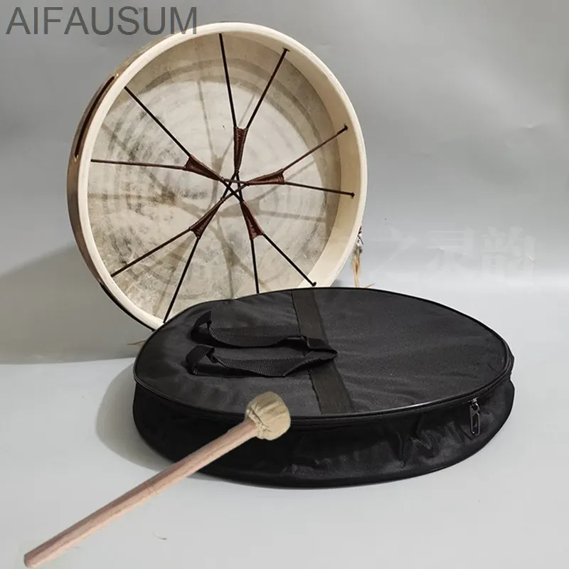 50cm 20inch Shaman drum Natural goatskin Frame Drum Handmade tambourine and drum bag Healing meditation