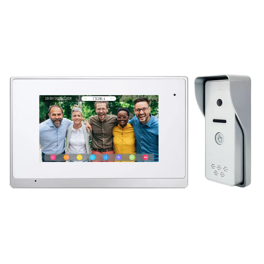 2.4G Wifi Tuya Ip Video Deurtelefoon Intercom Systeem Kit Voor Villa 1080P Touchscreen Outdoor Ip65 Waterdichte Rj45 Deurbel Camera