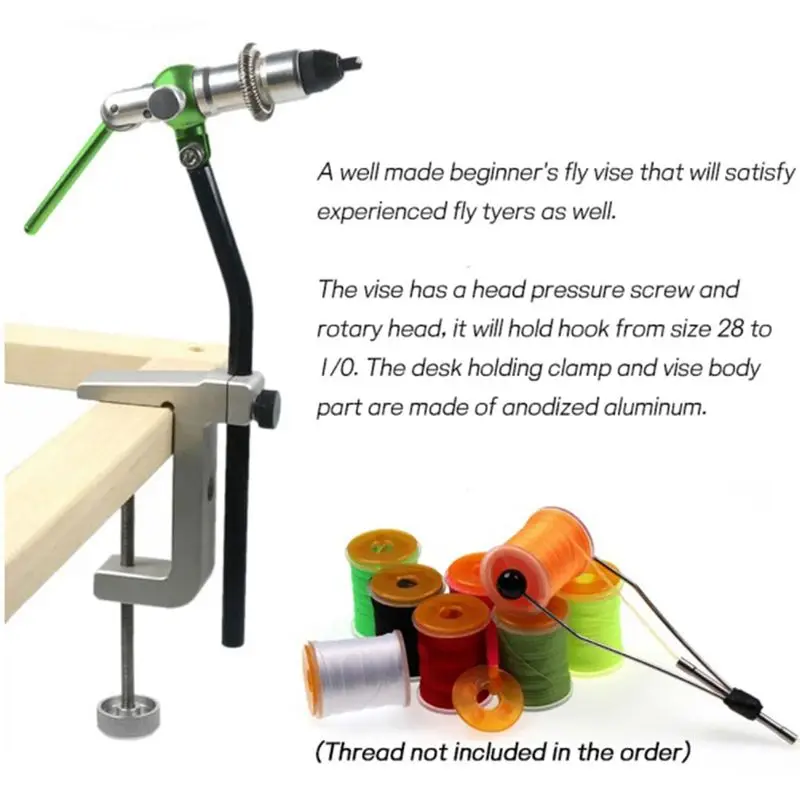 【gran-venta】herramientas-de-tornillo-de-banco-para-atar-moscas-tornillo-de-banco-con-abrazadera-en-c-con-mandibulas-de-acero-endurecidas-herramientas-de-gancho-giratorio-soporte-de-bobina-de-hilo-para-atar