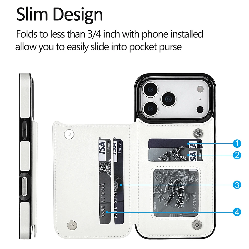 موضة المملكة العربية السعودية الجمل محفظة جلدية القضية آيفون 17 برو ماكس الهواء 17 شجرة جوز الهند حافظة للبطاقات للصدمات فوندا غطاء الهاتف