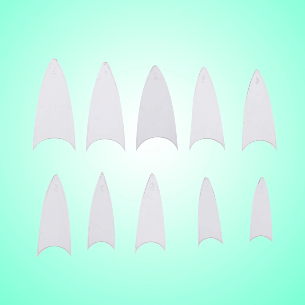 

500pcs Sharp Tip False Nails Transparent Full Cover Artificial Nail Tips For Gel Acrylic Fiberglass Nail Art Diy Manicure Tools