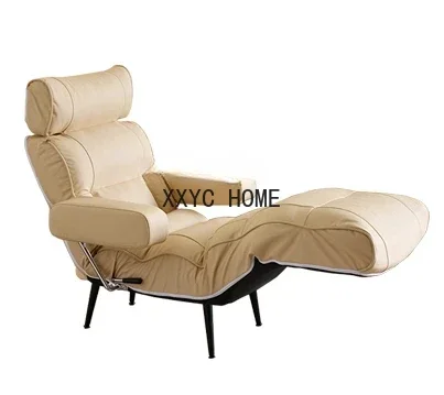 

Anti-Cat's Paw Master Bedroom Chaise Longue Lazy Sofa Morandi Silicone Leather Gravity-Free Reclining Sleeping Chair